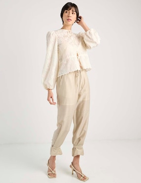 Blusa camisera Kur.Kuma manga larga para mujer