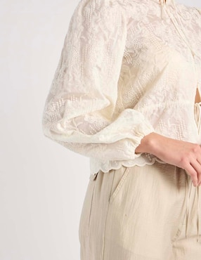 Blusa camisera Kur.Kuma manga larga para mujer