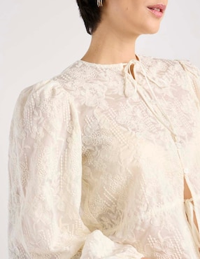 Blusa camisera Kur.Kuma manga larga para mujer