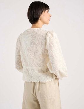 Blusa camisera Kur.Kuma manga larga para mujer