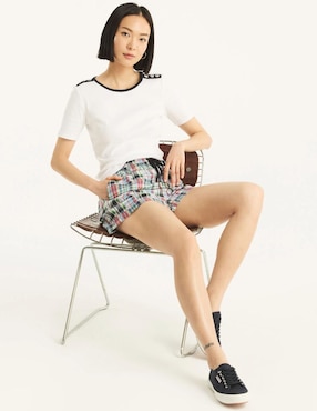 Playera Nautica cuello redondo para mujer
