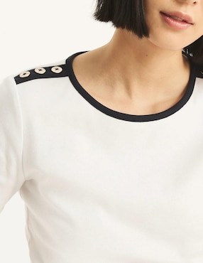 Playera Nautica cuello redondo para mujer
