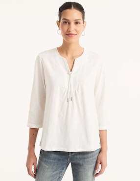Blusa Nautica manga 3/4 para mujer