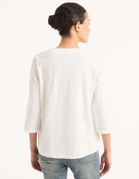Blusa Nautica manga 3/4 para mujer