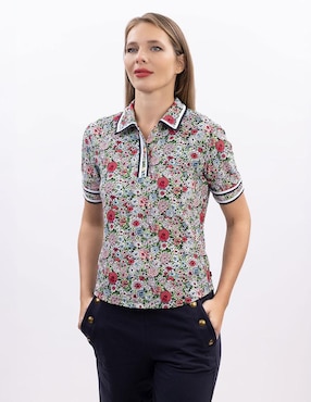 Playera tipo polo Nautica para mujer