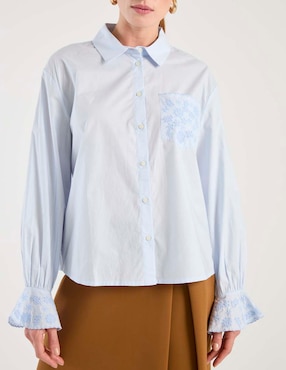 Blusa Bcbg manga larga para mujer