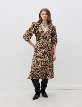 Vestido midi casual Rapsodia para mujer