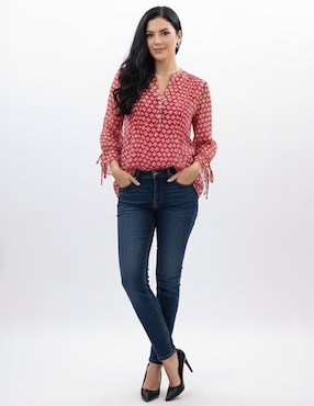 Blusa Nautica manga 3/4 para mujer