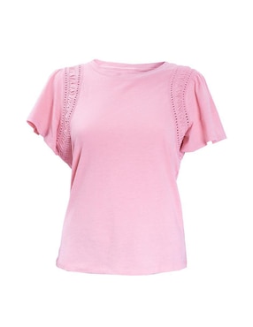 Playera manga corta Nautica Fall cuello redondo para mujer