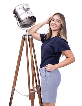 Playera manga corta Nautica Fall cuello redondo para mujer
