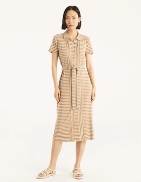 Vestido midi casual Nautica Fall para mujer