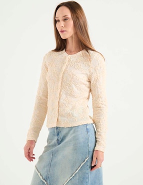 Blusa camisera Scotch & Soda manga larga para mujer