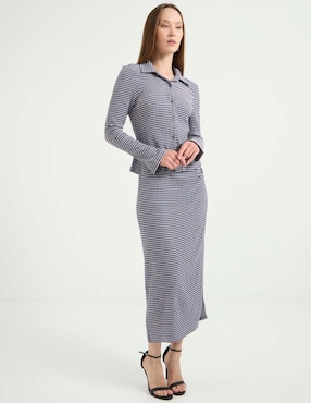 Blusa camisera Scotch & Soda manga larga para mujer