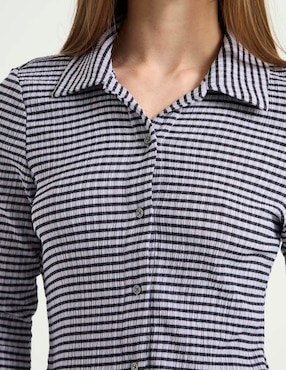 Blusa camisera Scotch & Soda manga larga para mujer
