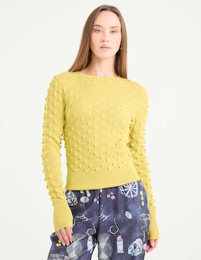 Suéter Scotch & Soda cuello redondo para mujer