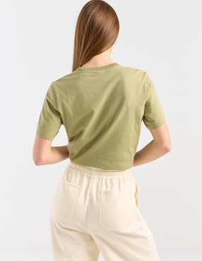 Playera manga corta Scotch & Soda cuello redondo para mujer