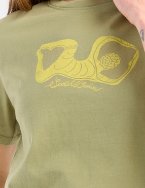 Playera manga corta Scotch & Soda cuello redondo para mujer