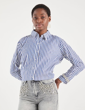 Blusa BCBG manga larga para mujer