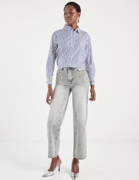 Blusa BCBG manga larga para mujer