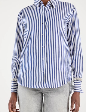Blusa BCBG manga larga para mujer