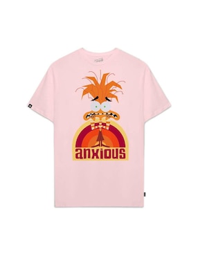 Playera manga corta Disney Intensamente cuello redondo para mujer