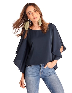 Blusa Beatriz Meade manga 3/4 para mujer