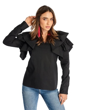 Blusa Beatriz Meade manga larga para mujer