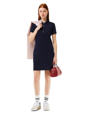 Vestido a la rodilla casual Lacoste para mujer