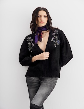 Suéter Rapsodia cuello V para mujer
