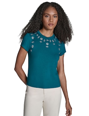 Blusa BCBG manga corta para mujer