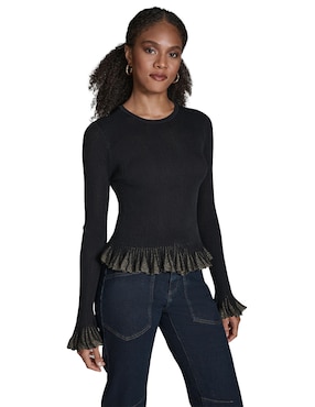 Blusa BCBG manga larga para mujer