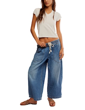 Jeans coulotte acampanado Free People para mujer
