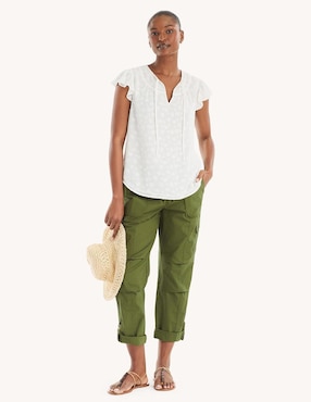 Blusa Nautica manga corta para mujer