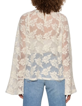 Blusa Sanctuary manga larga para mujer
