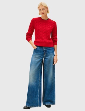 Suéter Tommy Hilfiger cuello redondo para mujer