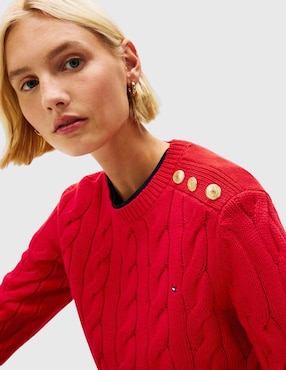 Suéter Tommy Hilfiger cuello redondo para mujer