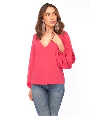 Blusa Beatriz Meade manga larga para mujer