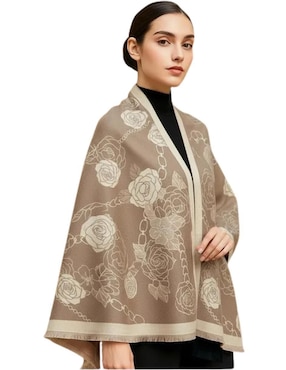 Chal Twist Side estampado floral