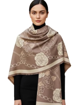 Chal Twist Side estampado floral