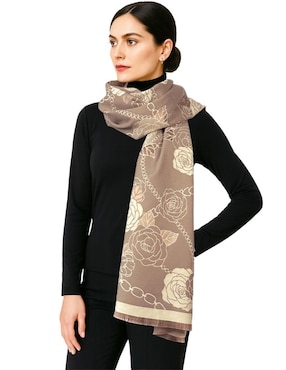 Chal Twist Side estampado floral