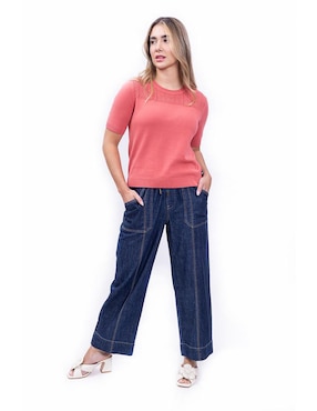 Blusa Nautica manga al codo para mujer
