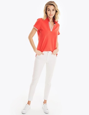 Playera tipo polo Nautica para mujer