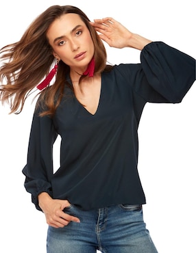 Blusa Beatriz Meade manga larga para mujer