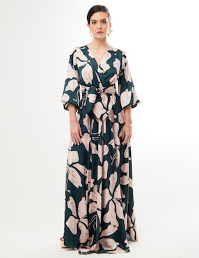Vestido maxi fiesta Pureza escote V