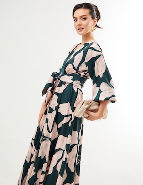 Vestido maxi fiesta Pureza escote V