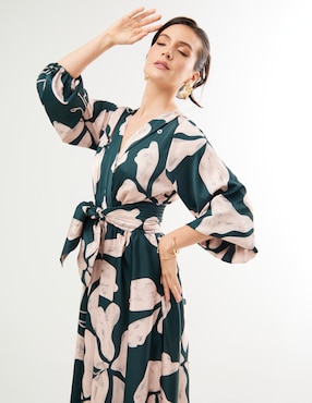Vestido maxi fiesta Pureza escote V
