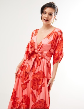 Vestido maxi fiesta Pureza escote V