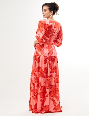 Vestido maxi fiesta Pureza escote V