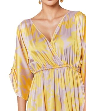 Vestido maxi casual Pureza Sunshine para mujer