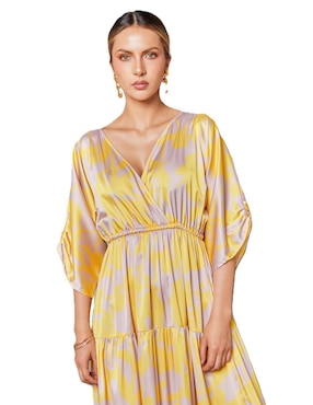 Vestido maxi casual Pureza Sunshine para mujer